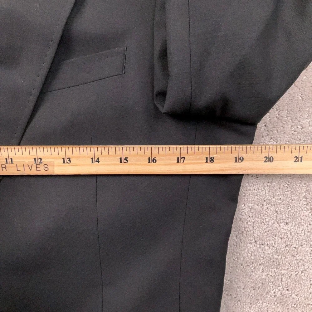 Ted Baker London Blazer‎ Mens 38R Black Jay CT Black Wool 2 Button Suit Jacket